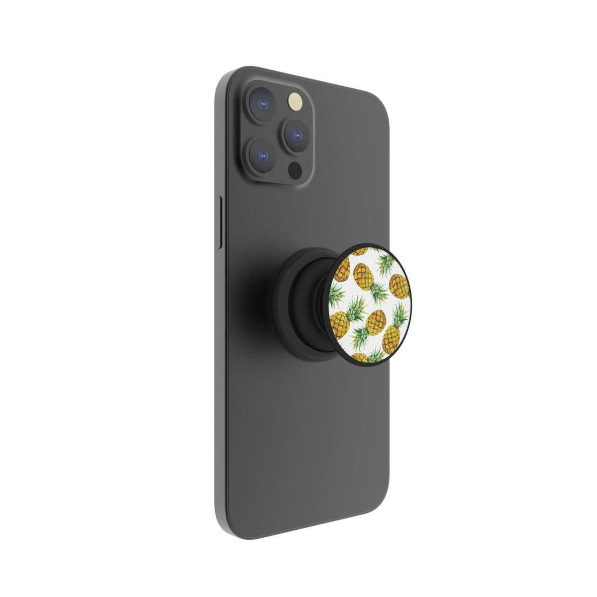 FAB POPS Magnetic Phone Grip and Stand with Built-In Magnets, Pineapple