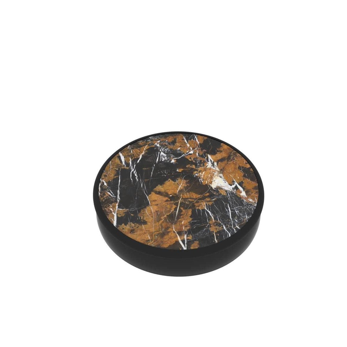 FAB POPS Magnetic Phone Grip and Stand, Black Gold Marble