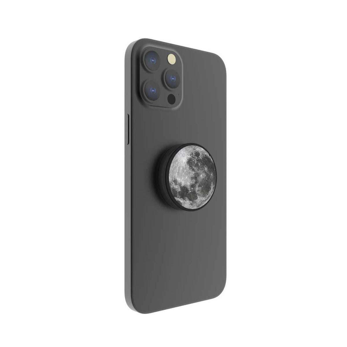 FAB POPS Magnetic Phone Grip and Stand with Built-In Magnets, Moon