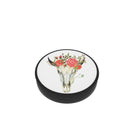 FAB POPS Magnetic Phone Grip and Stand with Built-In Magnets, Steer Skull