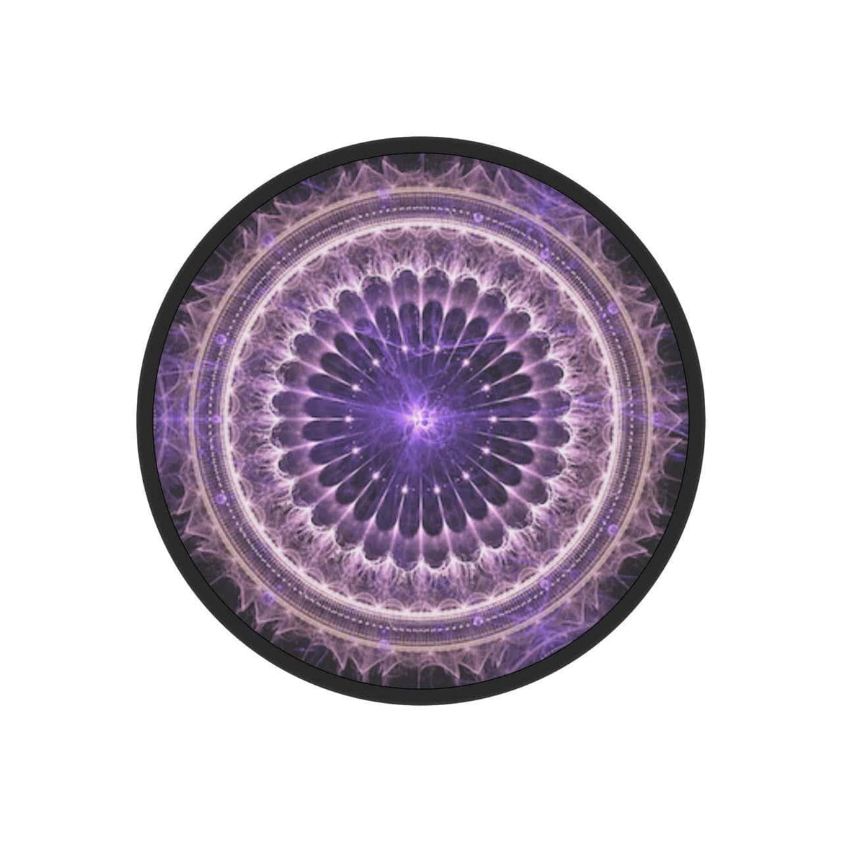 FAB POPS Magnetic Phone Grip and Stand with Built-In Magnets, Purple Mandala
