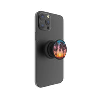 Magnetic Phone Grip and Stand with Built-In Magnets, Sunset Design