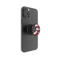 FAB POPS Magnetic Phone Grip and Stand with Built-In Magnets, USA Flag
