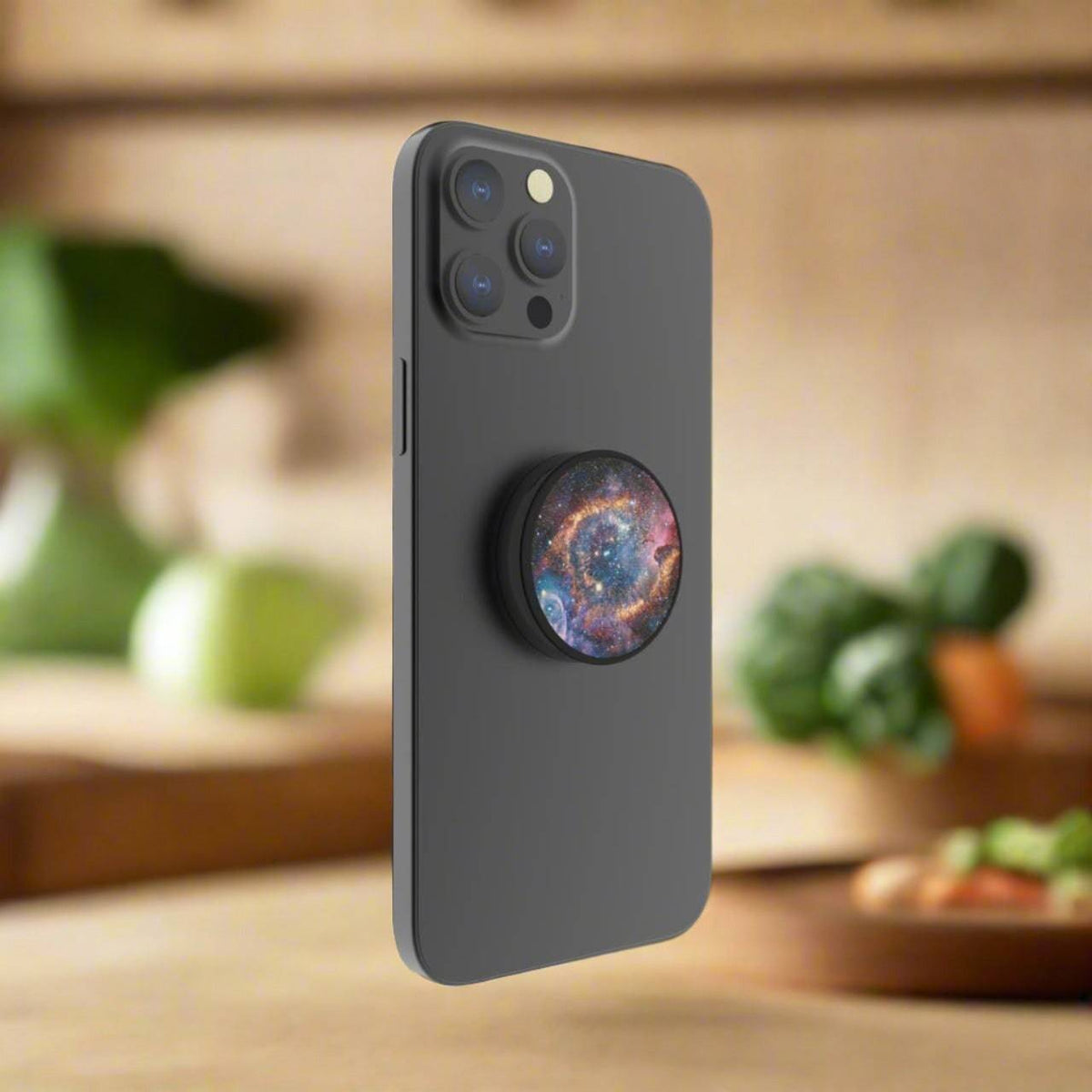 FAB POPS Magnetic Phone Grip and Stand with Built-In Magnets, Nebula