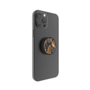 FAB POPS Magnetic Phone Grip and Stand, Black Gold Marble