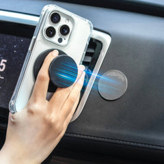 Magnetic Phone Grip and Stand Built in Magnets (Red Leopard) - FAB POPS®  # # #