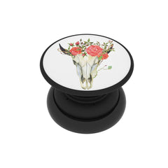 Magnetic Phone Grip and Stand Built in Magnets (Steer Skull) - FAB POPS®  # # #