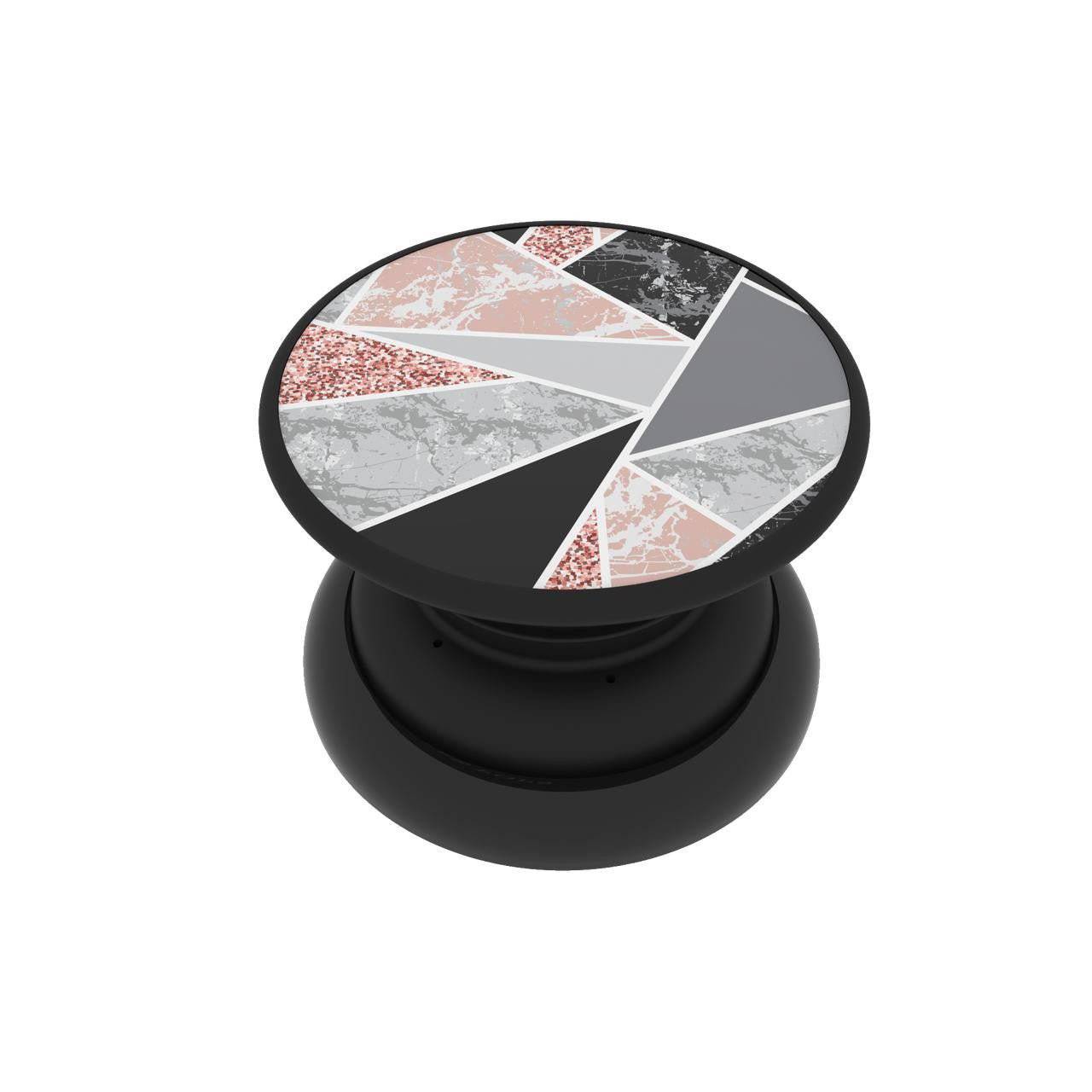 Magnetic phone grip and Stand Built in Magnets  (Marble Slate)