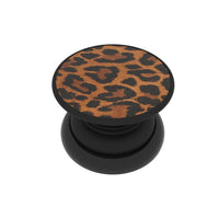 FAB POPS Magnetic Phone Grip and Stand with Built-In Magnets, Leopard