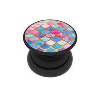 FAB POPS Magnetic Phone Grip and Stand with Built-In Magnets, Mermaid Scales