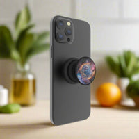 FAB POPS Magnetic Phone Grip and Stand with Built-In Magnets, Nebula