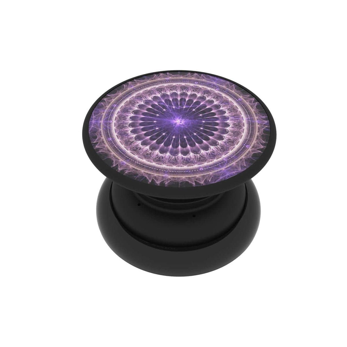 FAB POPS Magnetic Phone Grip and Stand with Built-In Magnets, Purple Mandala