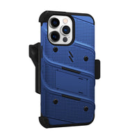 ZIZO BOLT  iPhone 15 Pro Max Case with belt clip holster - Blue - FAB 🧲 POPS®