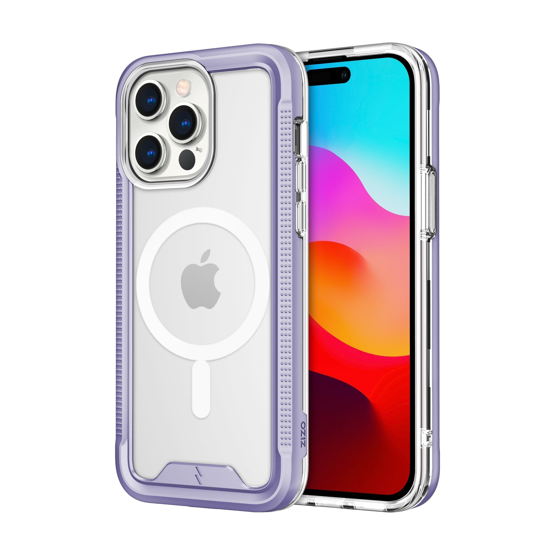 ZIZO ION Series with Magsafe iPhone 15 Pro Max Phone Case - Purple - FAB 🧲 POPS®